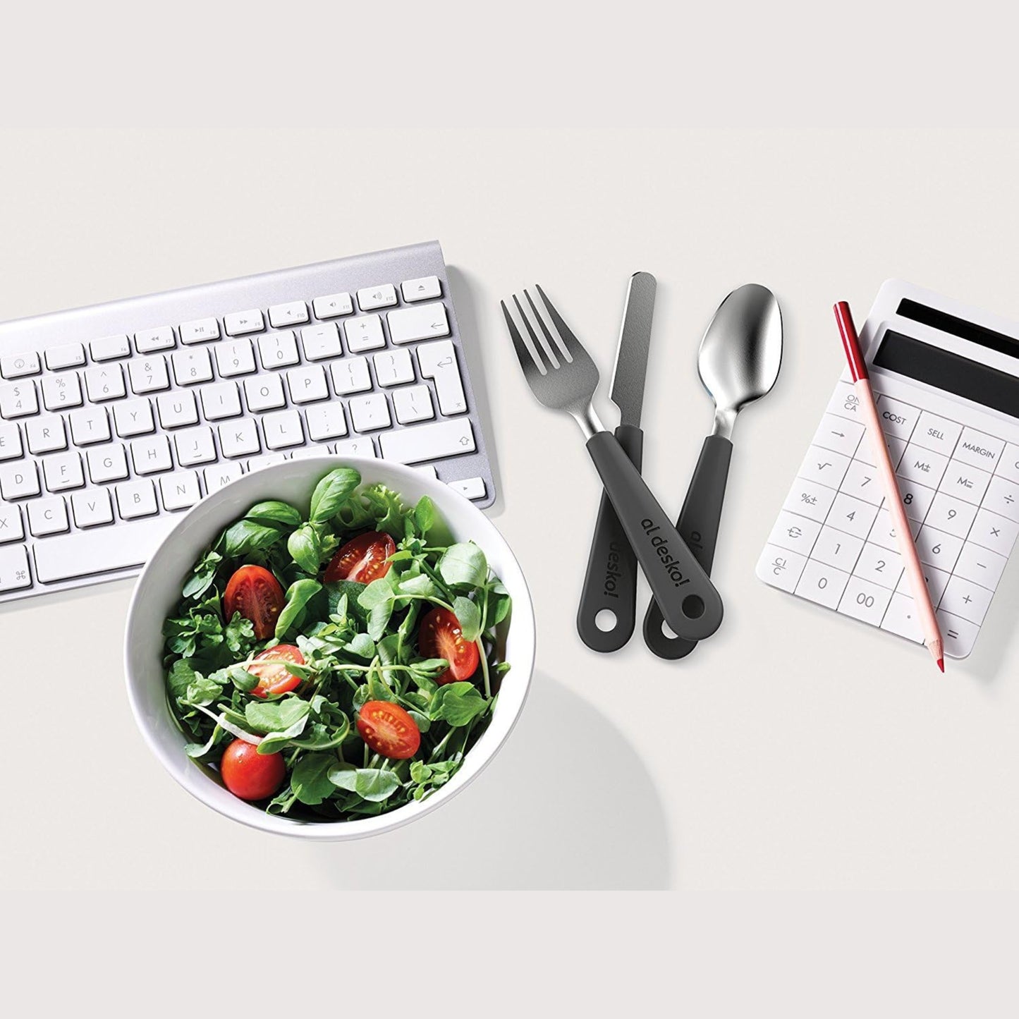 Stainless Steel 3-Piece Cutlery Set with Protective Case for Work, Travel, Lunch Boxes and Camping (Knife / Fork / Spoon)