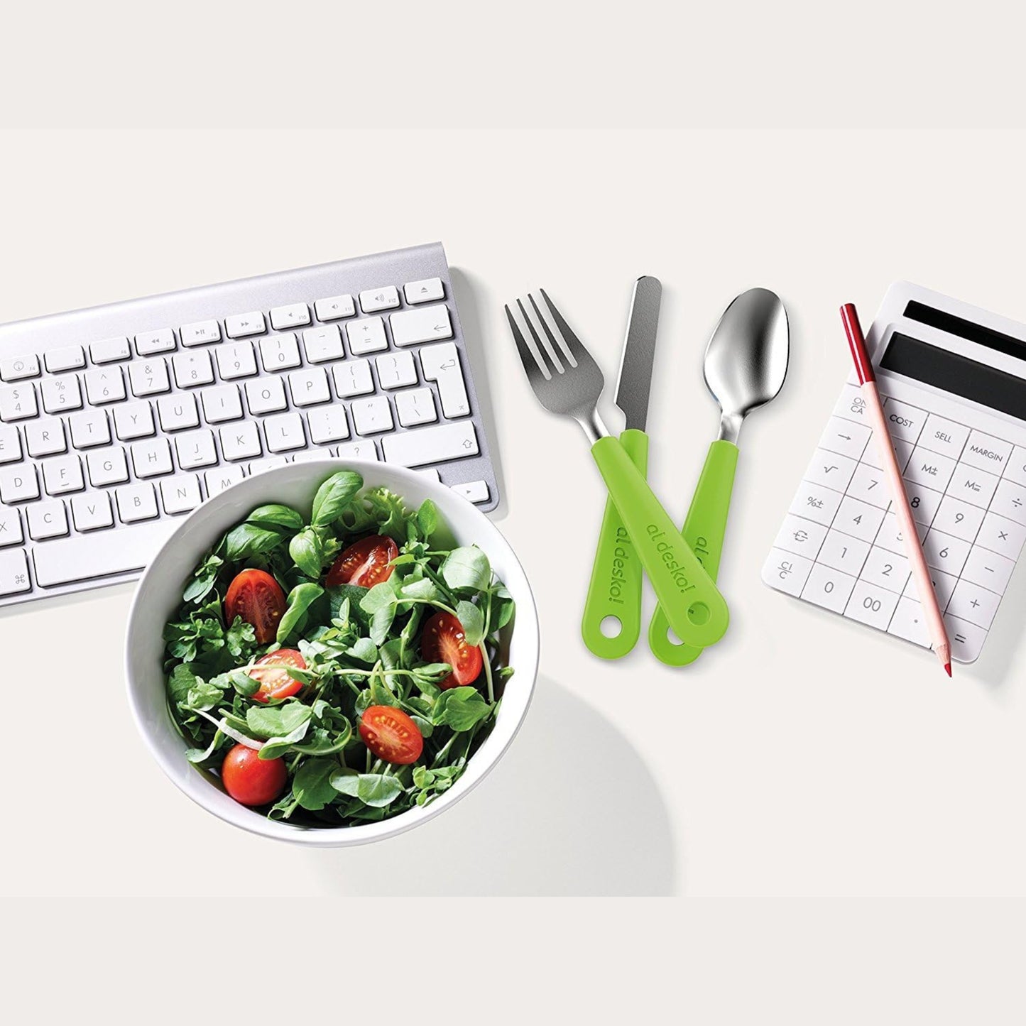 Stainless Steel 3-Piece Cutlery Set with Protective Case for Work, Travel, Lunch Boxes and Camping (Knife / Fork / Spoon)