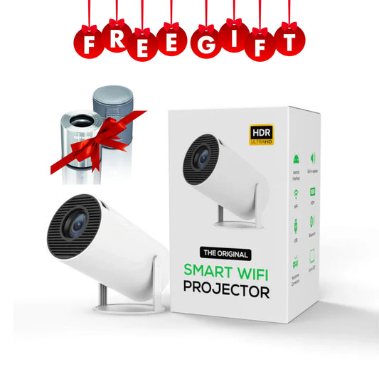 ihero WIFI Smart Mini Projector, Portable, 180 Degree, HDR ULTRA HD 1080P, Dual-Band WiFi 6 5G, Bluetooth 5.0, Android 11, 130 Inch Display, For Phone/PC/Laptop/PS5/Stick, 1080 Home Cinema Projector, HDMI