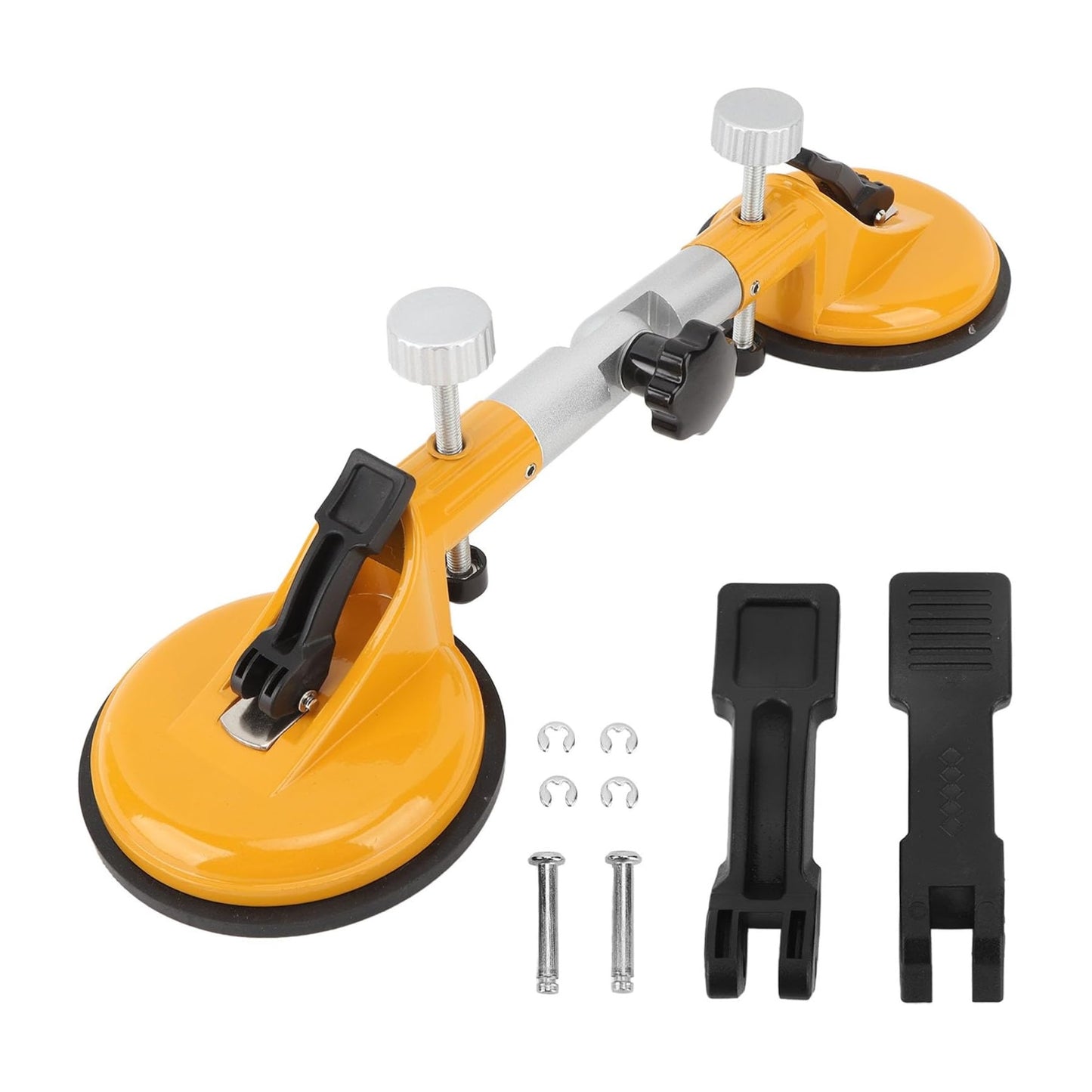 Adjustable Seam Setter Glass, Tile, Marble Suction Cup Heavy Duty Hand-held Glass Lifter 90~270 Degrees Adjustable Glass Sucker 40kg/88.18lb Suction Power Home Glass Installation Fixing Tool