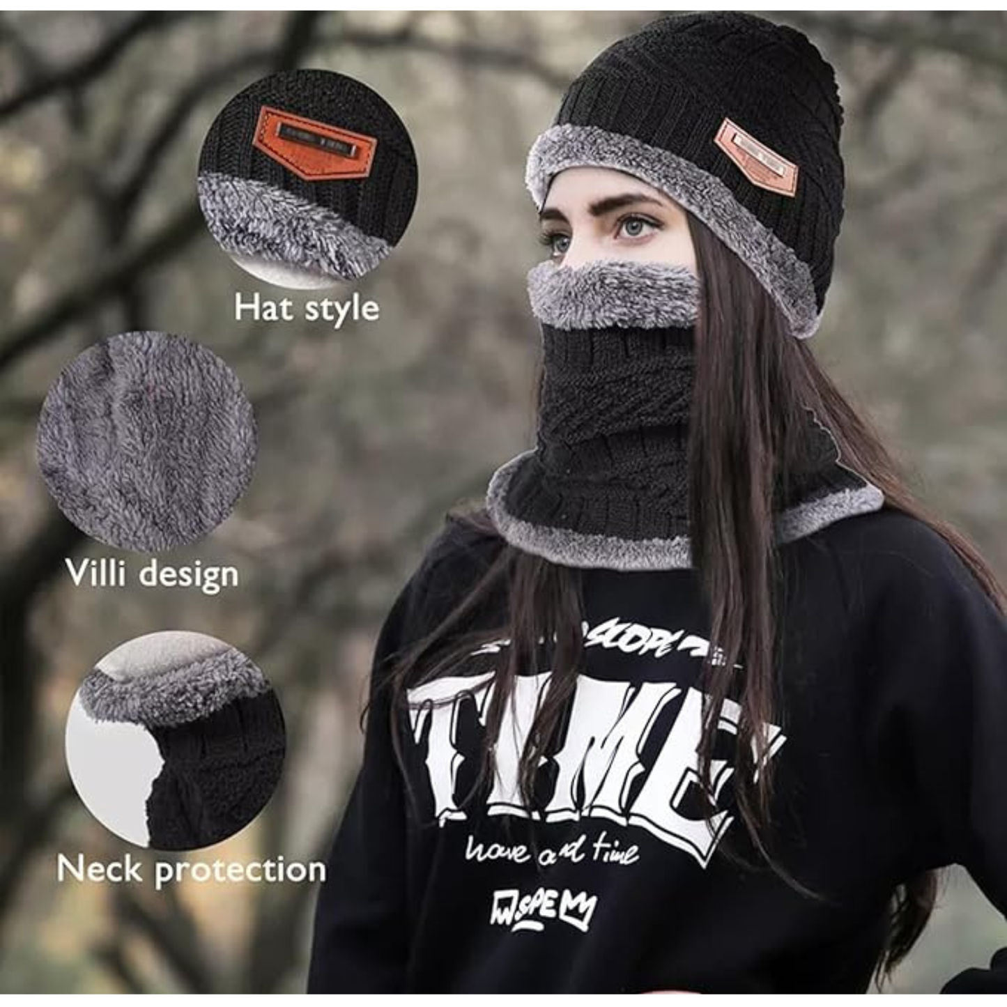 Woolen Winter Cap for Women Woolen Cap for Women in Winter for Thermal Wear Stylish Soft Winter Caps for Boys & Girls for Warm Wear Head Winter Cap Men Woolen Cap Bennies