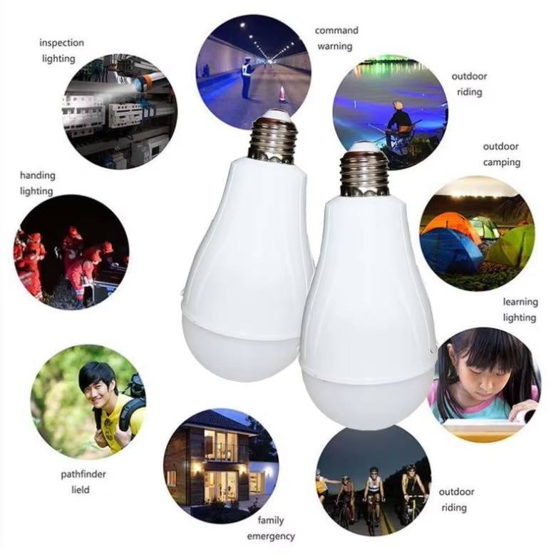 NWZ NZ - 1788 Emergency Rechargeable AC/DC Light Bulb 18W Soft White Light Bulbs for Home Camping Tent Bulb With 2 Batteries - Gulybaba - Genuine products online Marketplace in Pakistan