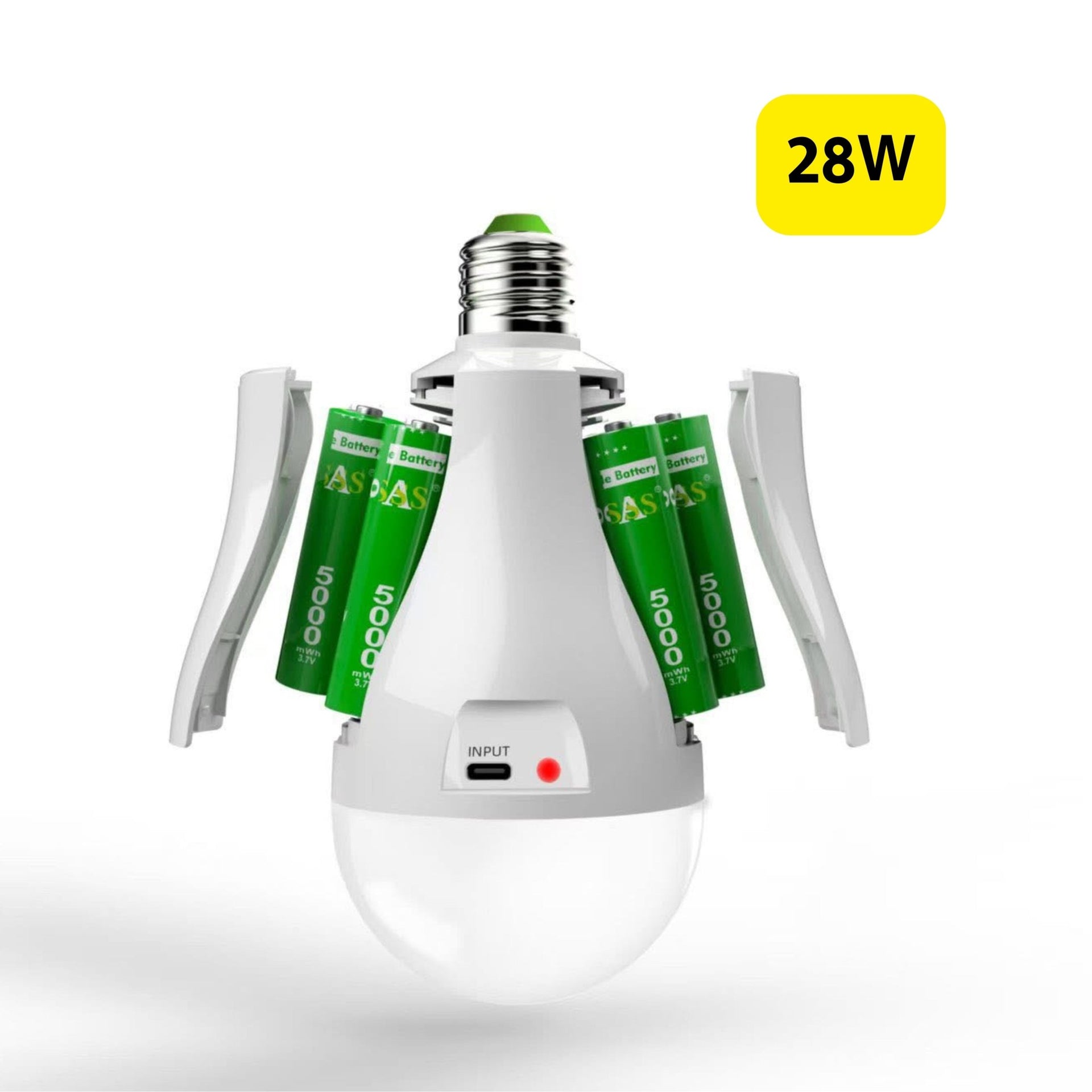 NWZ Rechargeable Emergency LED Bulb 28W With Type-c Charging Equivalen ...