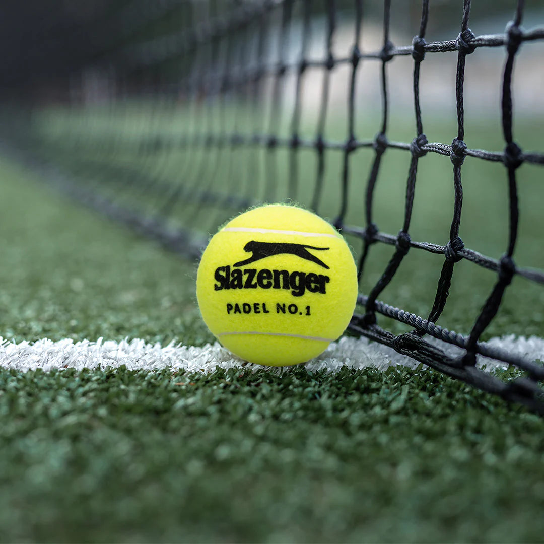 Slazenger No.1 padel ball premium performance, maximum durability Approved by the International Padel Federation (FIP) (1 TIN, 3 Balls)