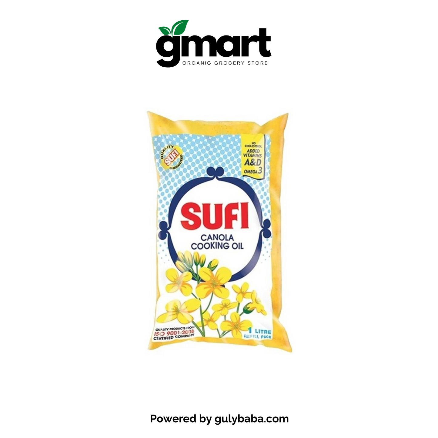 gmart Sufi Canola Oil Poly Bag - 1Ltr