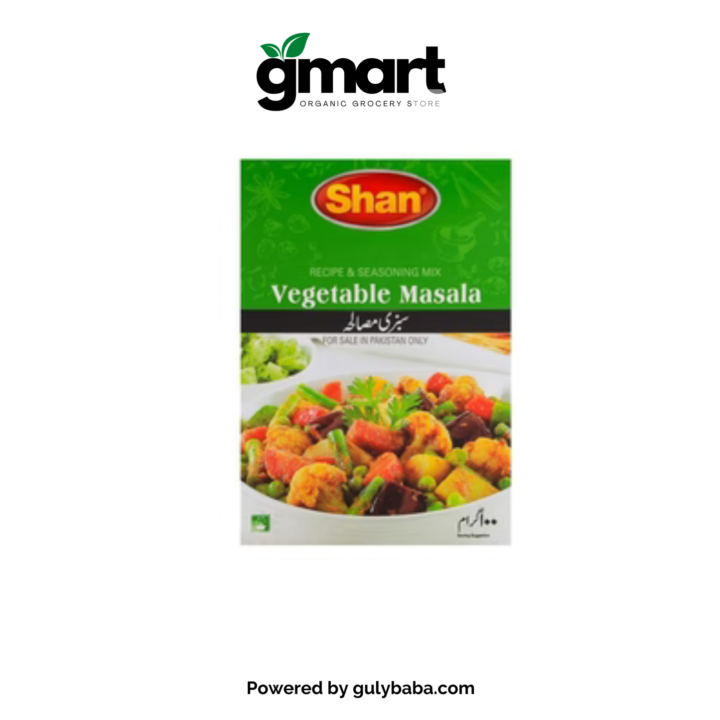 Shan Vegetable Recipe Masala 100 Gm 100 Gm