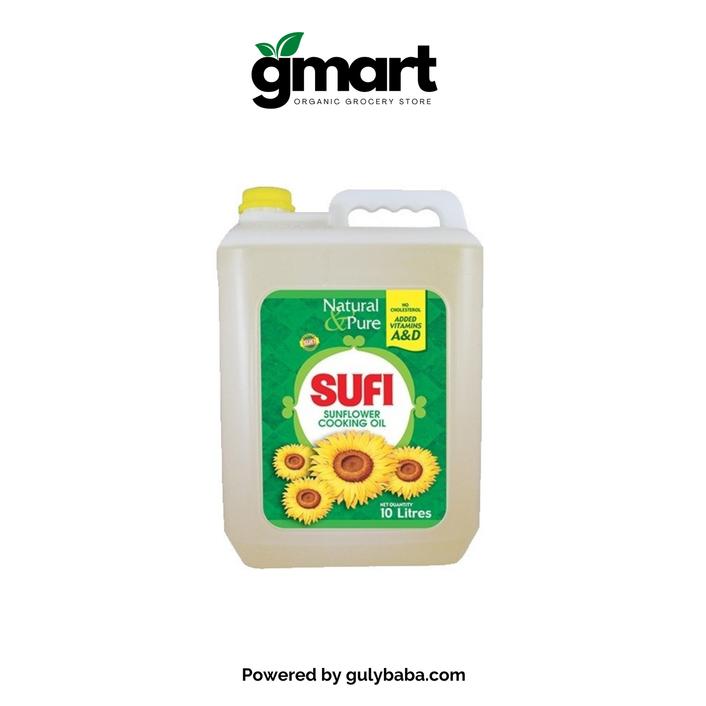 gmart Sufi Sunflower Oil Bottle - 10Ltr