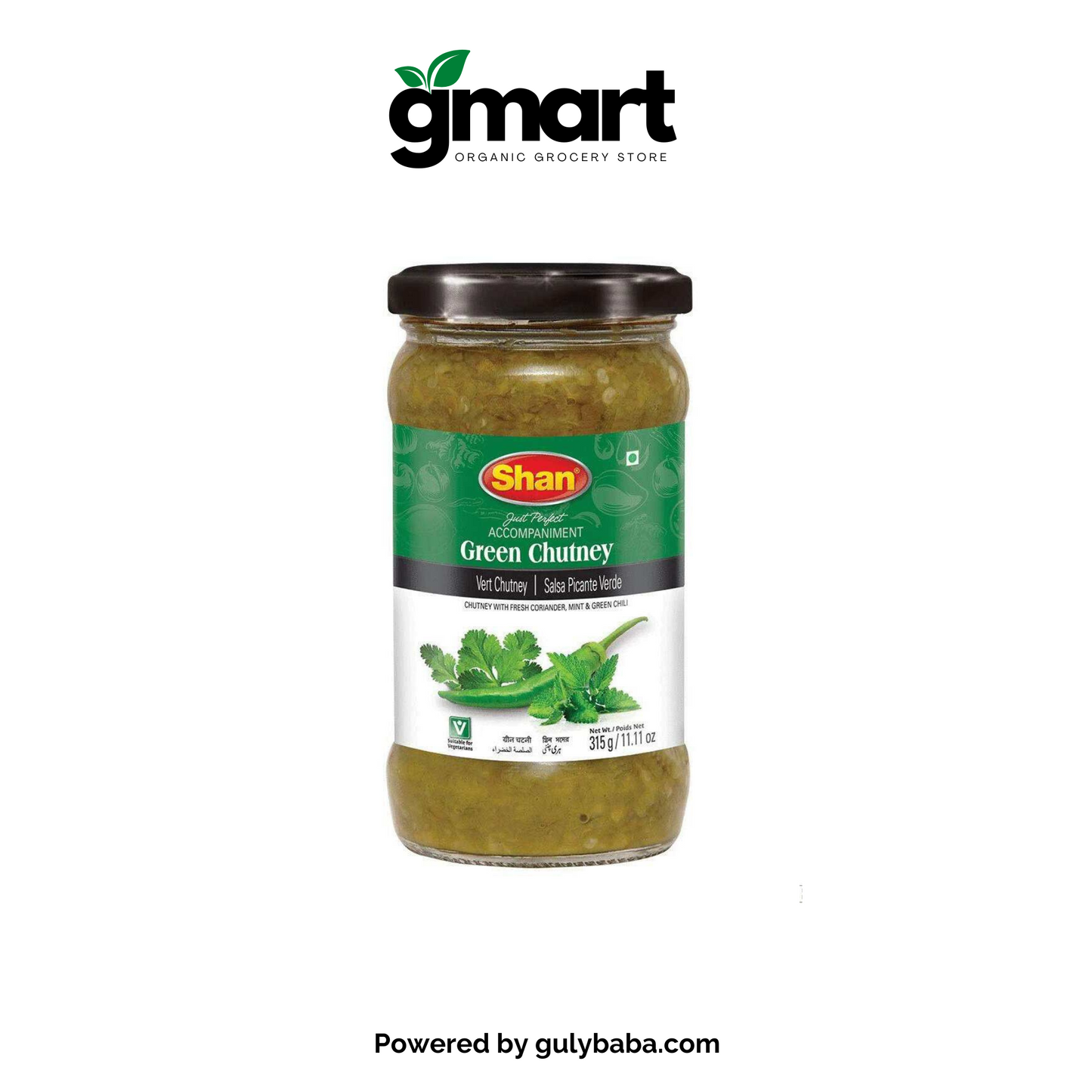 Shan Green Chutney 315 gm