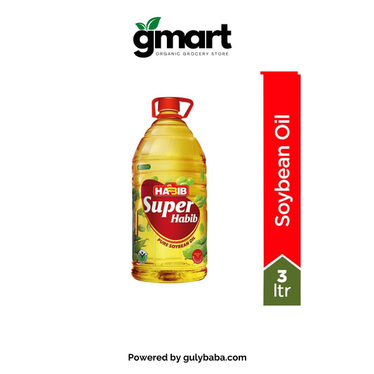 Super Habib Soybean Oil Bottle - 3ltr