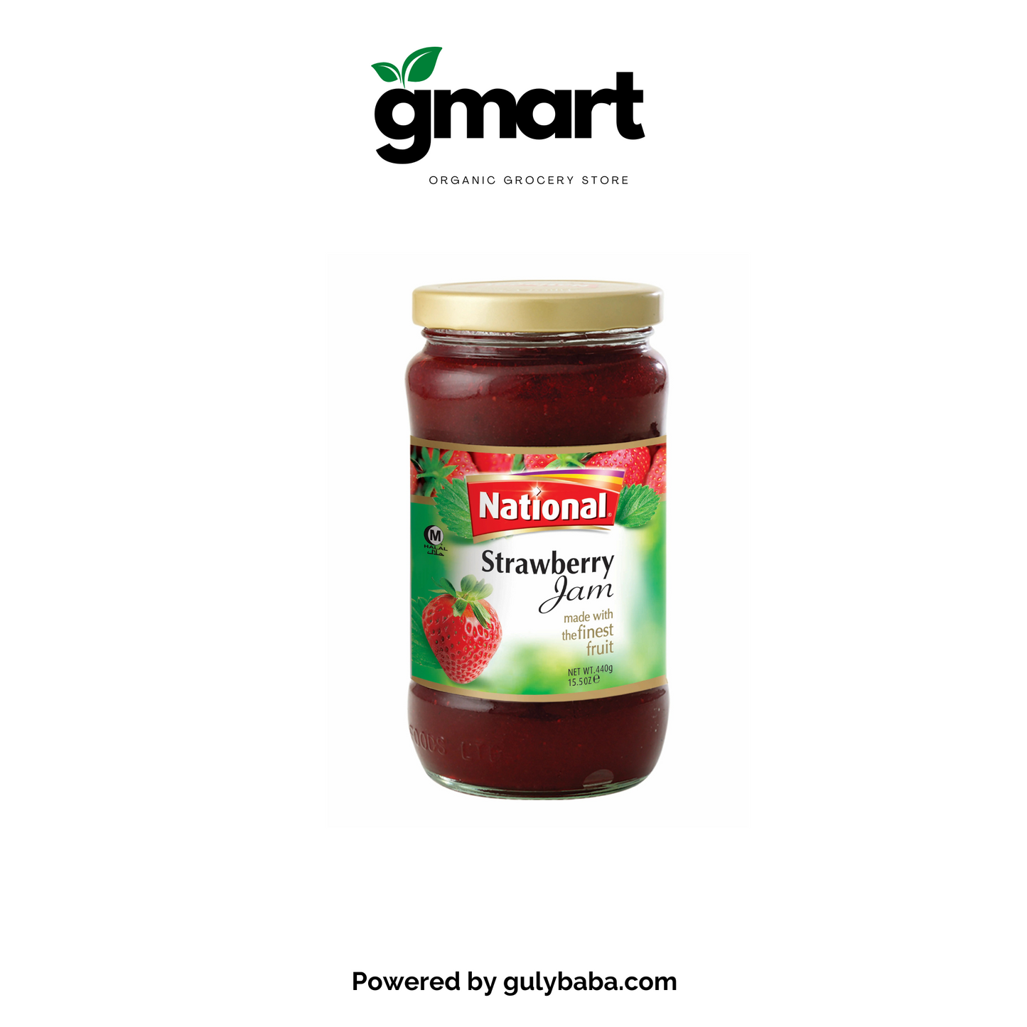 National Strawberry Jam Jar 440gm