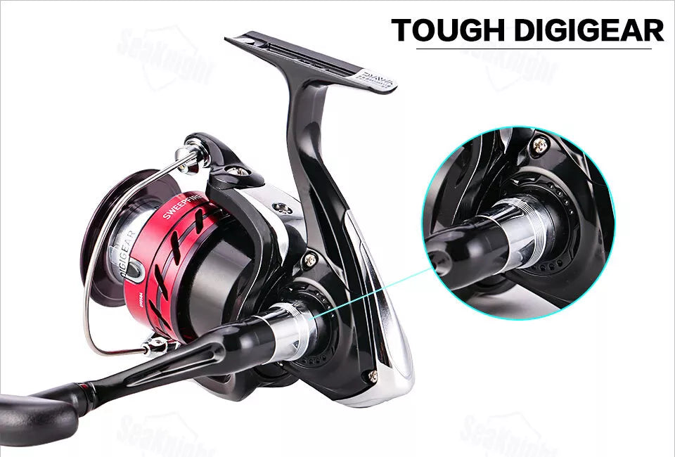 DAIWA SWEEPFIRE 2B CS 3000 Spinning Fishing Reels Metal Spool Fishing Saltwater Wheel