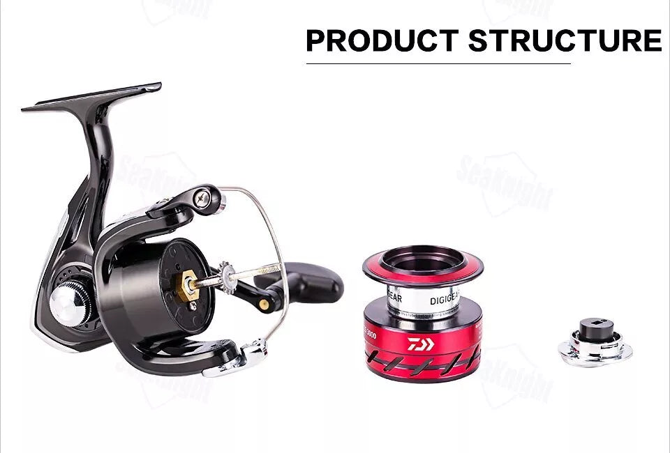 DAIWA SWEEPFIRE 2B CS 3000 Spinning Fishing Reels Metal Spool Fishing Saltwater Wheel