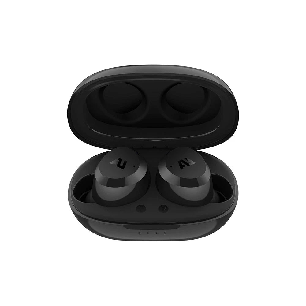 AU-Stream Hybrid Bluetooth True Wireless Hybrid Active Noise Cancelling Earbuds with Touch Controls, Wireless Charging Case, and Premium Dynamic Drivers, Gray