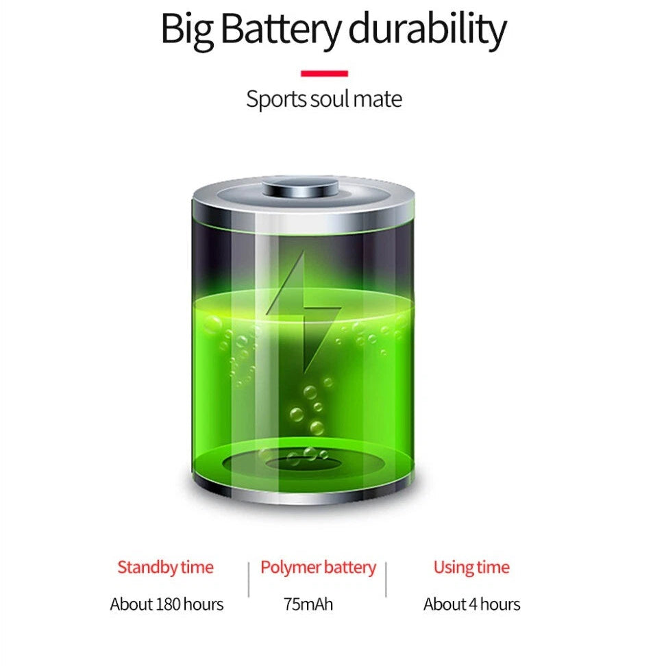 S6 Bluetooth Wireless Headphones V4.1 Stereo Earphones Sports Sweat proof Headset with Mic for PC iPhone Samsung and All Android Phones