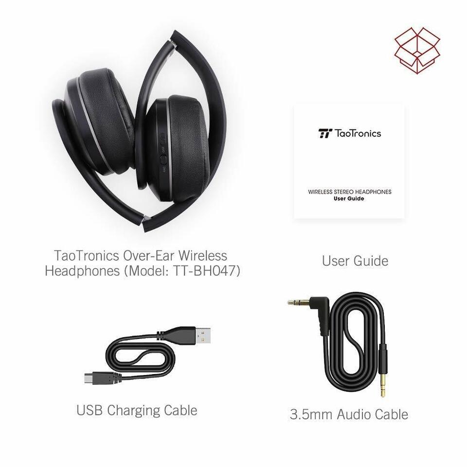 TaoTronics Active Noise Cancelling Bluetooth Headphones tt-bh047