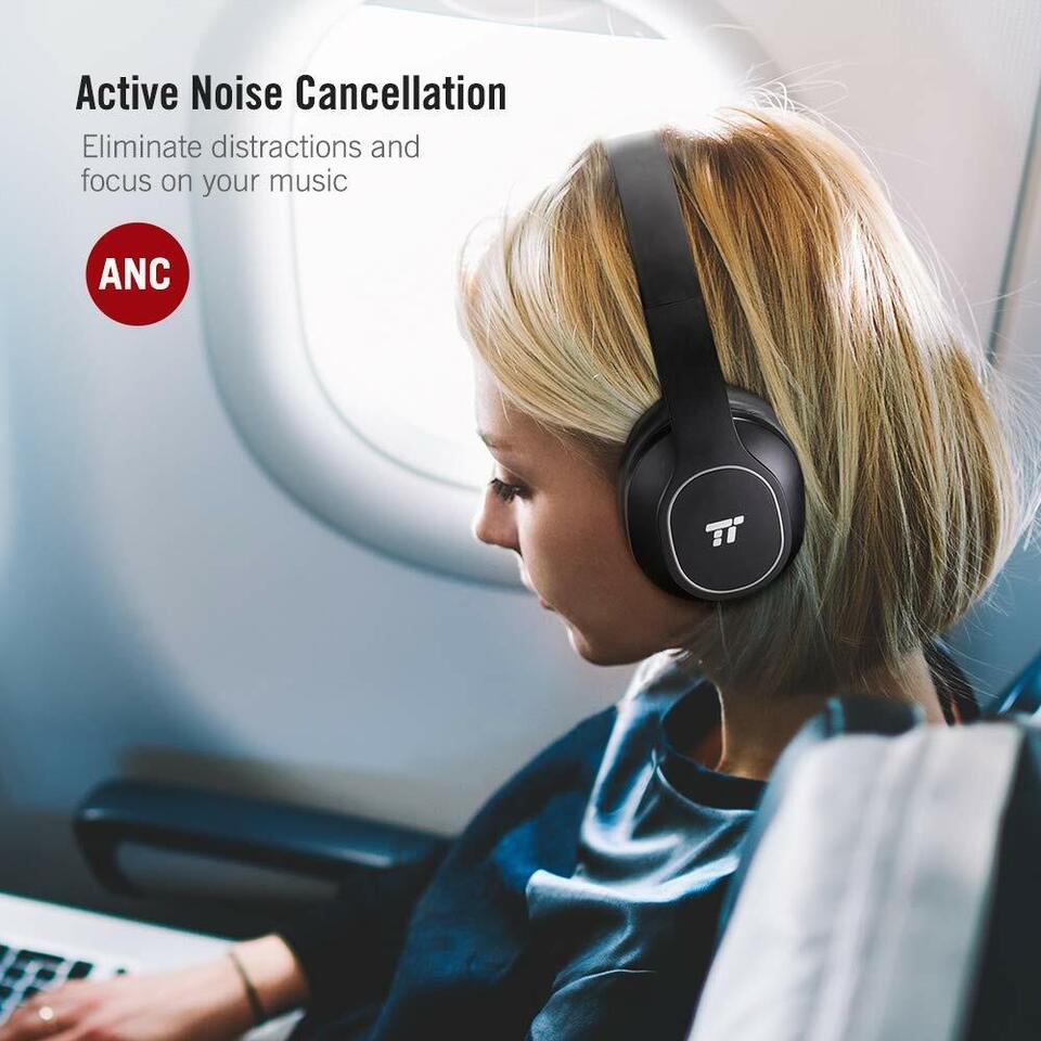 TaoTronics Active Noise Cancelling Bluetooth Headphones tt-bh047