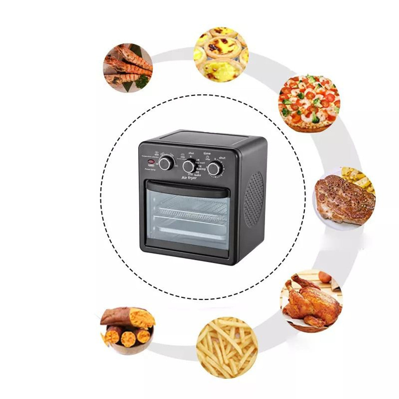 Air fryer Large Capacity on sale Cooking Support Timing Insulation 22L K2201 [Ready Stock] COD Air fryer with oven