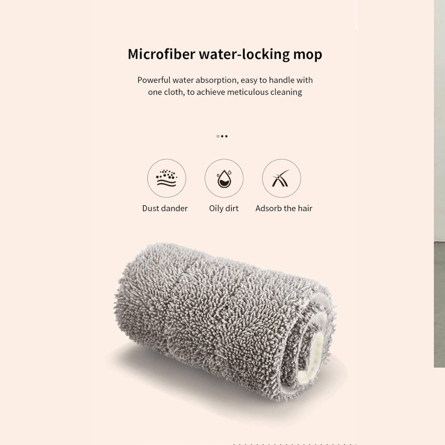 Spray Mop, Microfiber Floor Mop with Reusable Mop Pad and 350ml Water Bottle 360° Rotating Mop for Wet Dry Use for Laminate Wood Ceramic Tiles Floor Cleaning, 38CM - Gulybaba - Genuine products online Marketplace in Pakistan