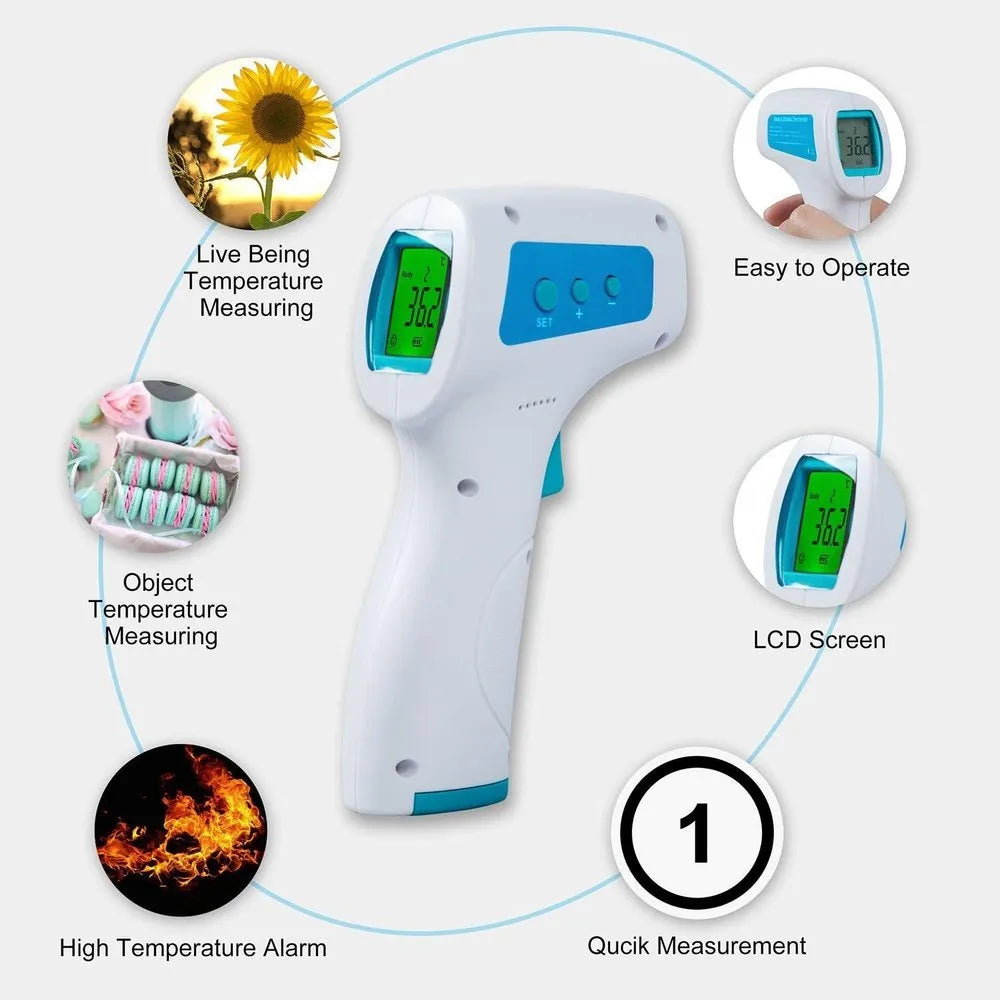 YHKY-2000 Digital Thermometer Infrared Baby Adult Forehead Non-contact Infant Kids Infrared Thermometer With LCD Backlight Massage