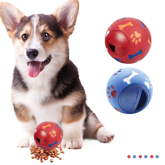 Dog Puppy Chew Toys, Dispenser Leakage Food Play Ball, Pet Chew Molar Interactive Training Toy