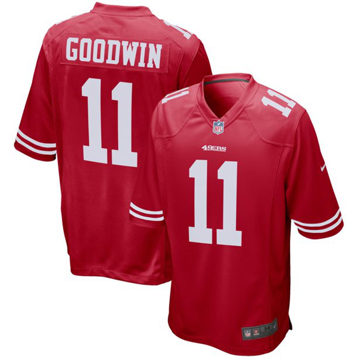 Men's Nike Marquise Goodwin Scarlet San Francisco 49ers Player Game Jersey