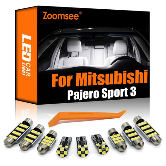 Miitsubishi Montero Pajaro Sport 3 III KS 2016-2020 Cnbus وہیکل بلب انڈور ڈوم لائٹ کے لیے Zoomsee 16Pcs اندرونی LED 