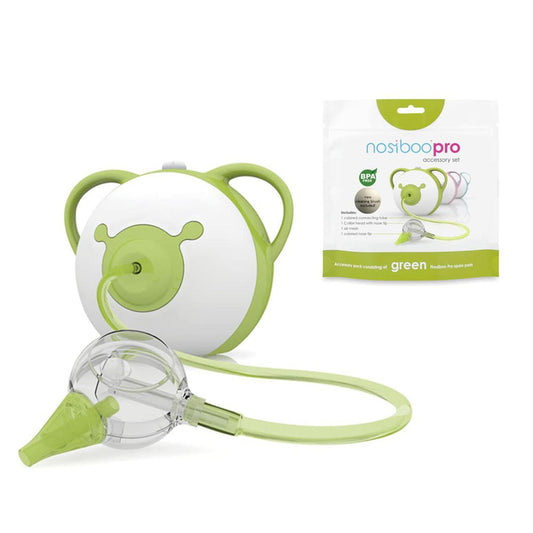 Nosiboo Pro Baby Electric Aspirator/Nose Suckeer - 220V Nose Cleaner - Adjustable Nose Suction Power (Green)