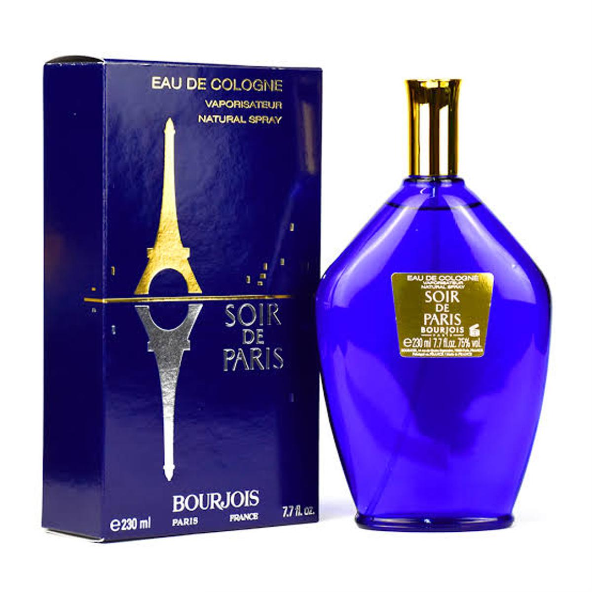 Original Brand Bourjoiis Soir De Paris 230ml Eau De Cologne spray for women.