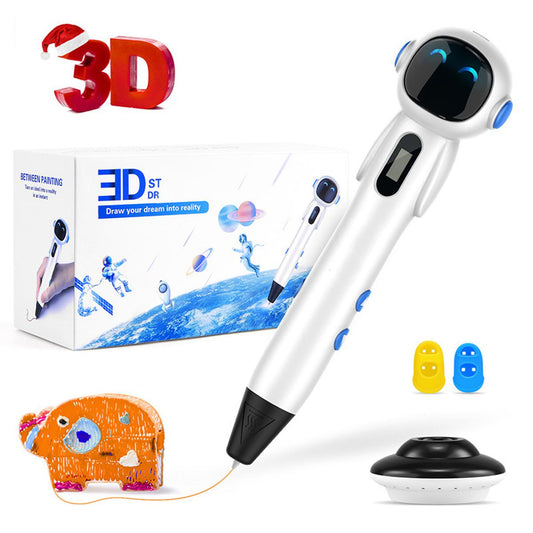 3D Pen,3D Printing Pen 3D Drawing Pen with 12 Color PLA Filament Refills and LCD Display,Safe Intelligent 3D Printer Pen for Kids Toys and Adults Arts Crafts