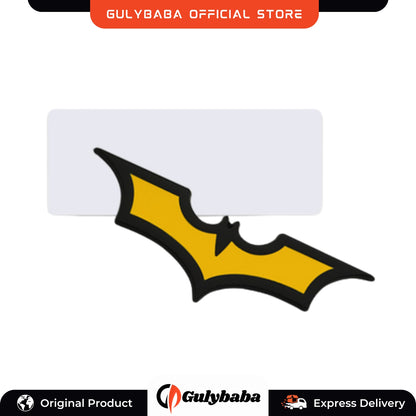 Batman 3D bat Shape (Yellow Black) Car Stickers Cool Metal Car Logo Emblem Sticker Decal Motorcycle Automobiles Car Styling Accessories