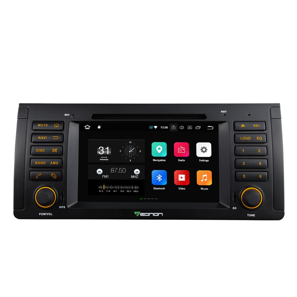 Eonon BMW E53 1999-2005 Android 8.0 Oreo Octa-core 4G RAM& 32G ROM Car DVD CD Player 7" HD Touchscreen Multimedia In Dash Car Head Unit Built-in Bluetooth Radio Receiver with Split Screen Multitasking GPS Navigation System