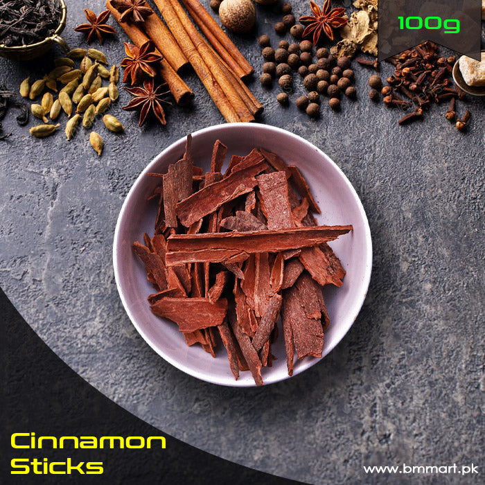 BM foods Cinamon Sticks 100G - دارچینی