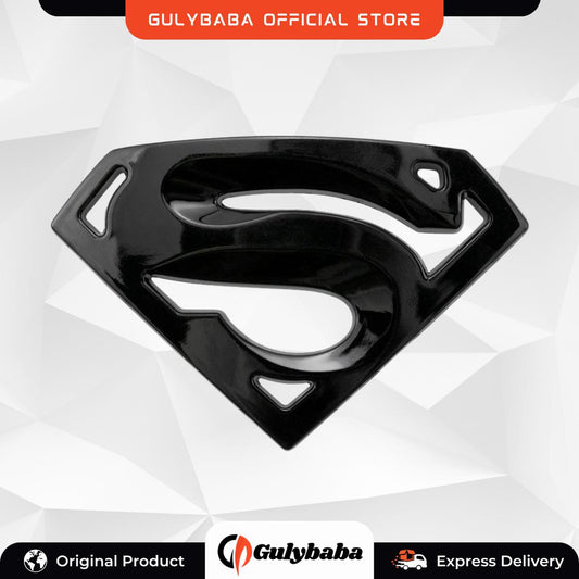 Superman Metal 3D ( Black ) Chrome Auto Logo Badge Metal Car Sticker Emblem Car Styling Accessories Motorcycle Auto Stickers